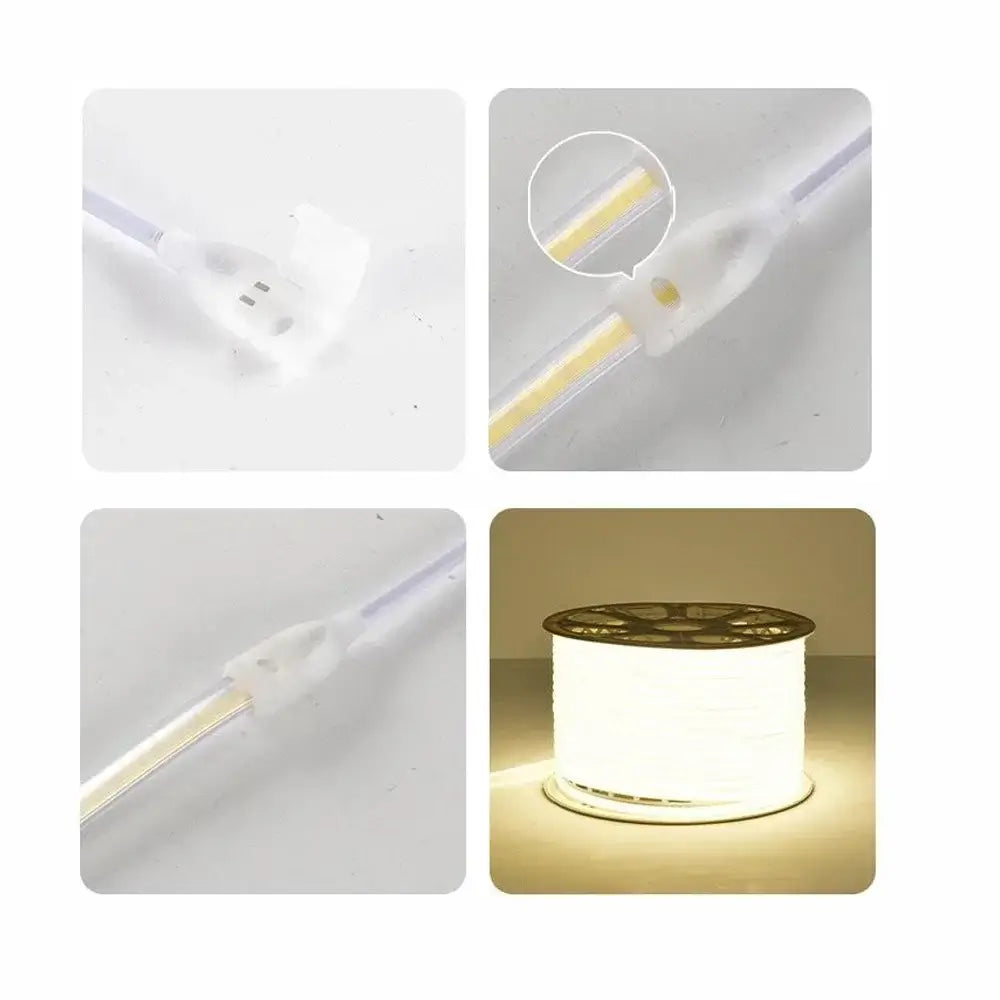 Detalii textură și structură bandă LED COD, vedere apropiată