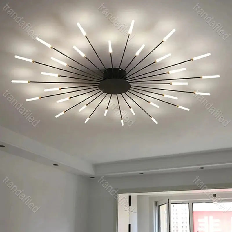lustra-led-neagra-cu-18-28-42-brate-design-minimalist-modern
