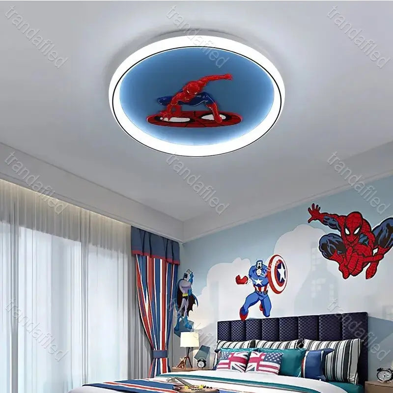 plafoniera-led-rotunda-copii-spiderman-cu-lumina-rece-naturala-calda