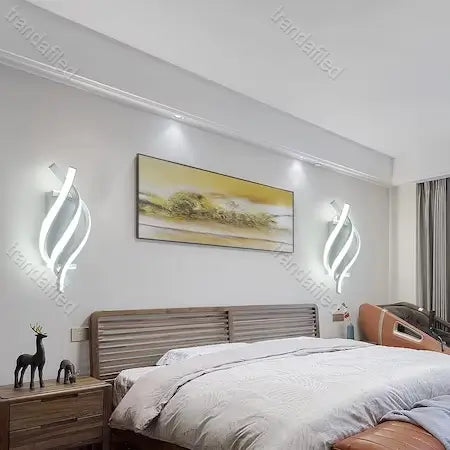set-aplice-led-albe-8147wh-design-flacara-cu-lumina-rece-calda-naturala
