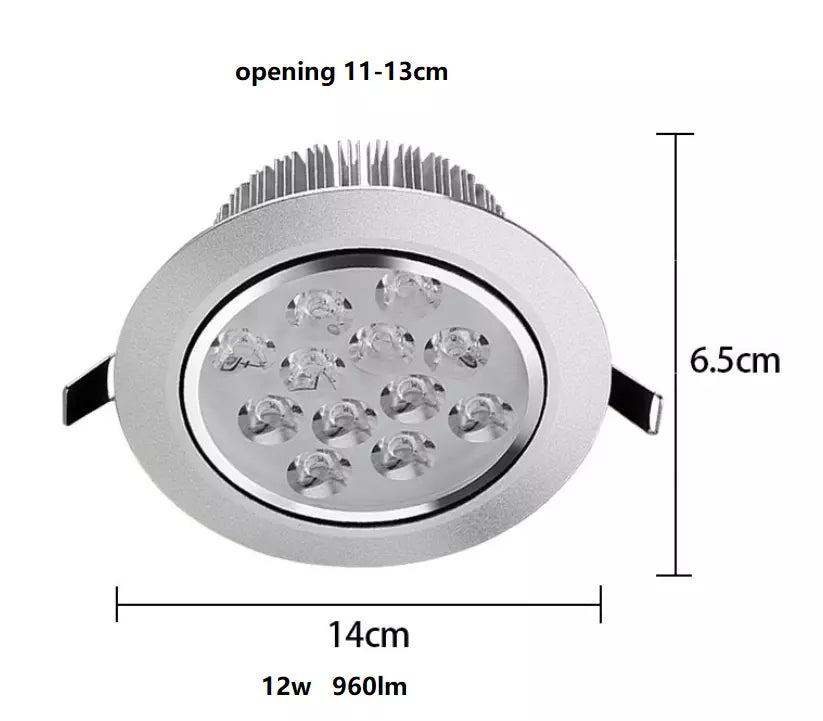 Spot LED 1W / 3W / 5W / 7W / 9W / 12W / 15W / 18W Rotund Mobil Argintiu 220V – Iluminat Modern și Eficient - lustra led