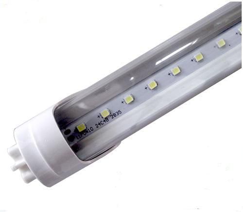 Tub LED T8 60cm aprins, iluminare uniformă cu LED-uri SMD2835